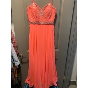 Pink/Salmon colored prom dress